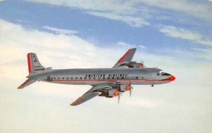 American Airlines DC7 Plane Airplane Aircraft Airliner postcard