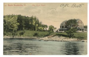 ME - South Brooksville. Bay View Hotel   ca 1906