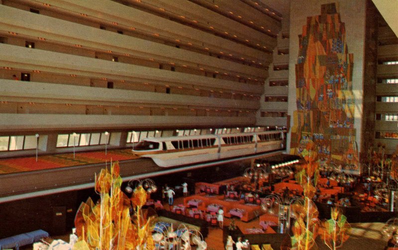 FL - Orlando. Walt Disney World. Contemporary Resort, Grand Canyon Concourse