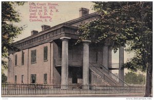 Court House now relic room, CAMDEN , South Carolina , 1900-10s