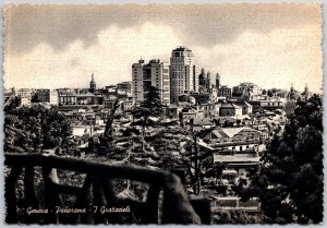 Genova- General View The Skyscrapers Genoa Italy Postcard