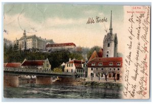 Gera Germany Postcard Osterstein Castle (Zwickau) 1905 Posted Antique