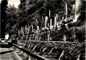 Tivoli, Villa d'Este, Cento Fontane, Renaissance architecture, Postcard