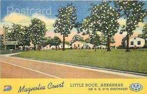 AR, Little Rock, Arkansas, Magnolia Court, Curteich No. 8B-H1473