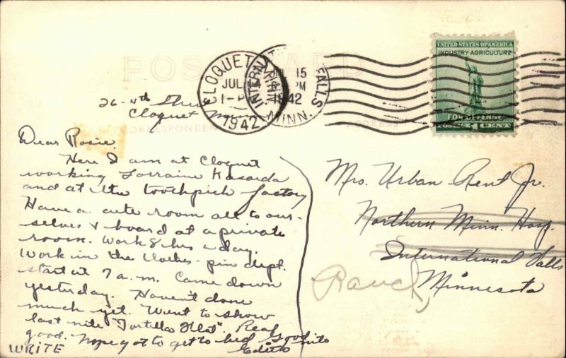 Cotton MN The Wilbert Real Photo Postcard