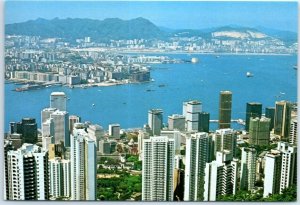 Postcard - Hong Kong & Kowloon from the Peak - Hong Kong, China