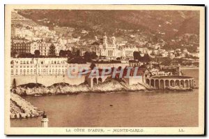 Old Postcard The French Riviera Monte Carlo