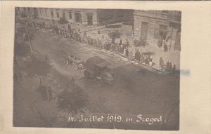 B80587 Szeged bastille day 14 july 1919 real photo military ww1 hungary 2 scans