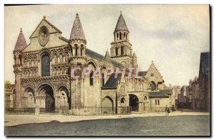 Old Postcard Poitiers Church of Our Lady the Great