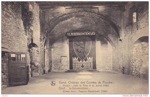 Chateau Des Comtes De Flandre, Donjon: Salle De Fetes Et De Justice, Gand (Ea...
