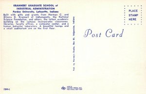 IN, Industrial Admin. School, Purdue University, Lafayette, Indiana Postcard