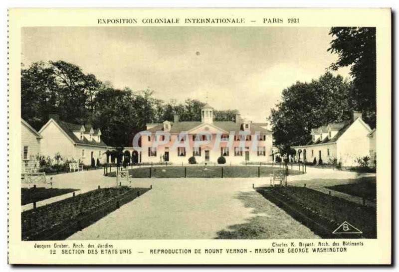 Old Postcard Exhibition Paris 1931 International Colonlale Section From the U...