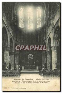 Old Postcard Brussels Remembrance L Ste Gudule Interior Church of the Collegi...