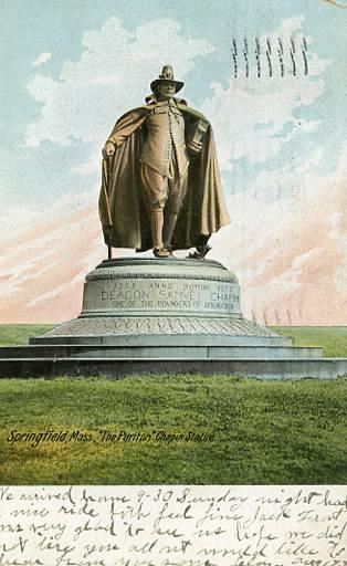 MA - Springfield, The Puritan Chapin Statue