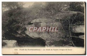 Postcard Old Caves perjury Holly Cave of Forges Forest of Fontainebleau