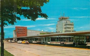 Wisconsin Milwaukee General Mitchell Field 1950 airport Cook Postcard 22-8280