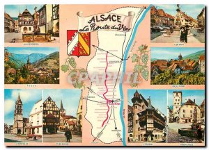Modern Postcard The Alsace Wine Route