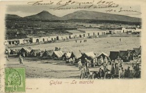 CPA AK TUNISIE GAFSA - Le Marché (134291)