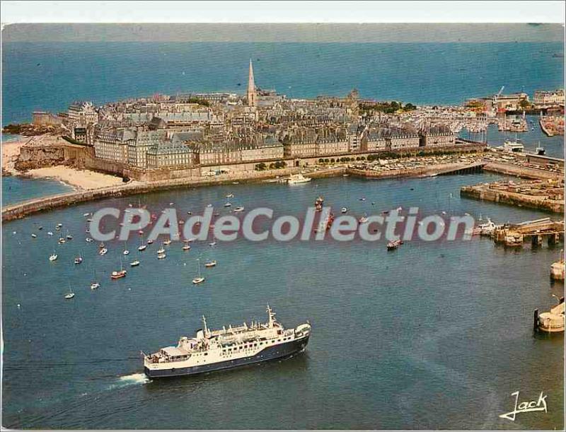 Postcard Moderne Saint Malo Solidor ensuring liaisaon Jersey Saint Malo