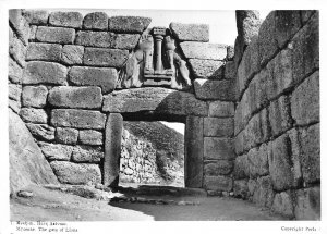 Lot345 mycenae the gate of lions  real photo greece