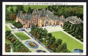 North Carolina ASHEVILLE Airplane View of Biltmore White Border