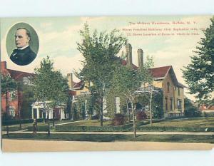 Divided-Back HOME WHERE PRESIDENT MCKINLEY DIED Buffalo New York NY d1954