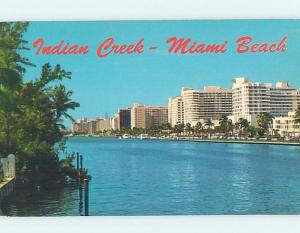 Unused Pre-1980 INDIAN CREEK HOTELS Miami Beach Florida FL B0561