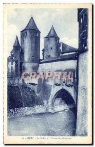 Old Postcard Metz Seille the Porte des Allemands