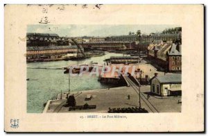 Postcard Old Port Brest Military