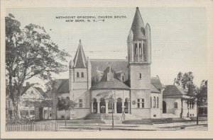 Postcard Methodist Episcopal Church South New Bern NC