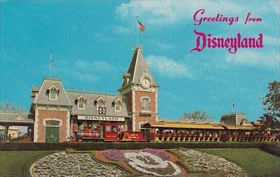 Disneyland Santa Fe and Disneyland Depot 1965