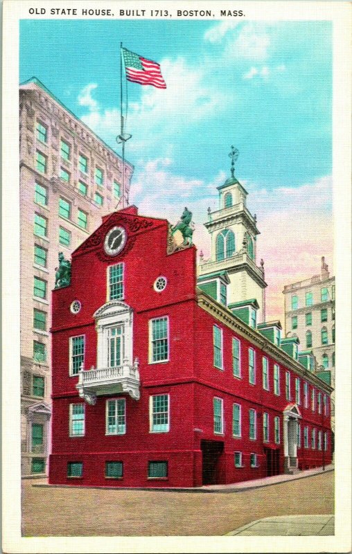 Lot of 8 Vintage Boston, Mass State House & Historic Linen Postcards - Unposted