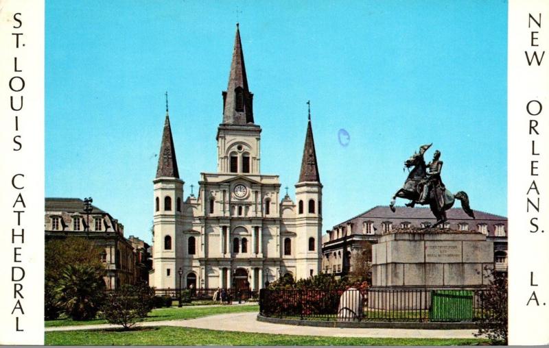 Louisiana New Orleans St Louis Cathedral Jackson Square 1971