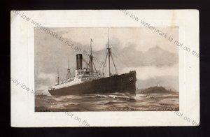 LS4788 - Cunard Liner - Saxonia - built 1900 - postcard