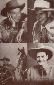 Cowboy Actor Multi 4 in 1 Arcade/Exhibit Card ROY ROGERS ELTON BRITT