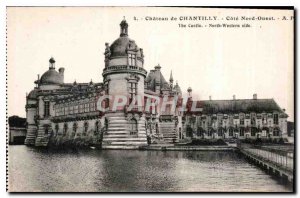 Old Postcard Chateau de Chantilly North Coast West