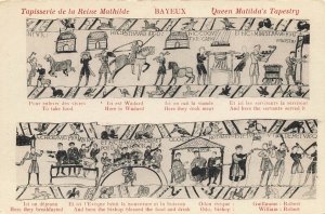 Queen Mathilda Tapestry Bayeux Queen Mathilda Tapestry POSTCARD