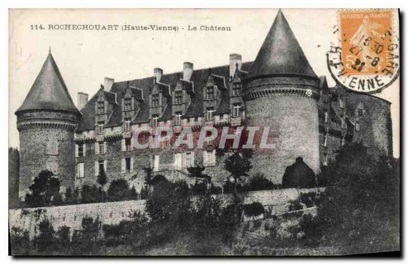 Old Postcard Rochechouart Haute Vienne Le Chateau