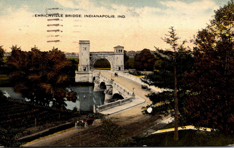 Indiana Indianapolis The Emrichville Bridge 1918