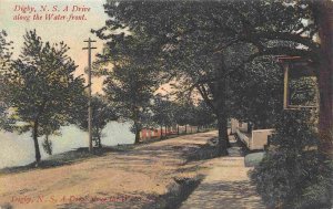 Drive Along Water Front Digby Nova Scotia Canada 1906 postcard