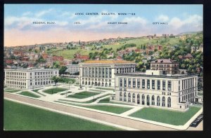 Duluth, Minnesota/MN Postcard, Civic Center, Jail, Federal Building