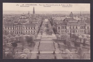 Vintage Postcard France Strasbourg University and Palais du Rhin panoramic view