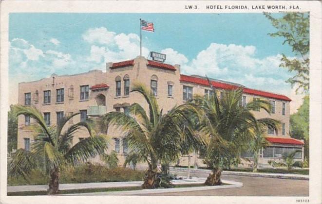 Florida Lake Worth Hotel Florida 1925