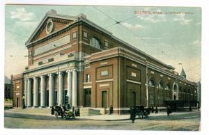 Boston, Massachusetts Symphony Hall unused Mason Bros Postcard