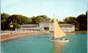 1950s The Famous Dock and Pavilion at Lakeside OH on Lake Erie Postcard