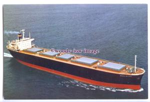 cd0551 - Malaysian Woodchip Carrier - Bunga Melawis , built 1973 - postcard