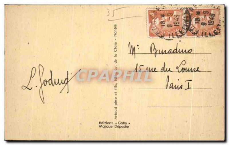 Old Postcard Fougeres Chateau Les Tours de Coigny Guibe