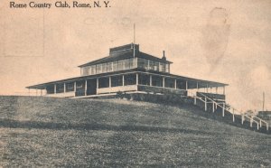 Vintage Postcard 1912 Rome Country Club House Buiding Landmark Rome New York NY 