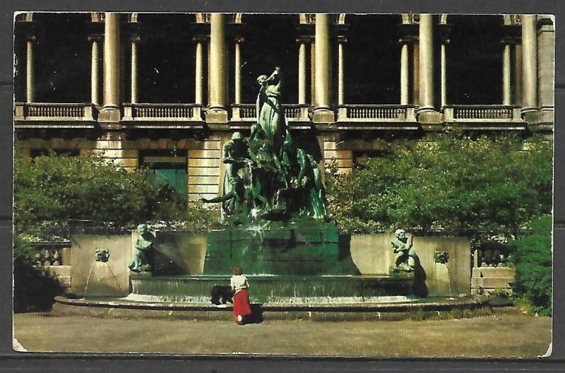 Illinois, Chicago - B.F. Ferguson Fountain - Art Institute - [IL-005]