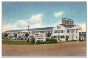 c1930's Roof Garden Motel Roadside Somerset Pennsylvania PA Vintage Postcard 